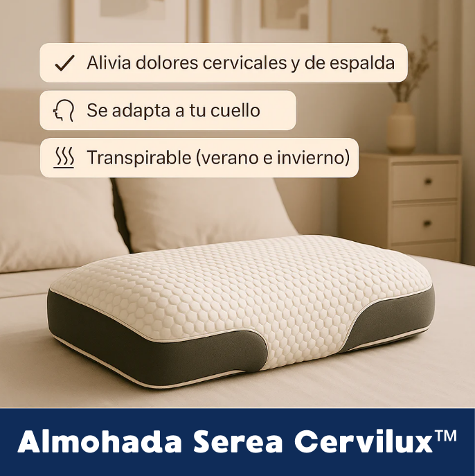 Almohada Serea Cervilux - Redescubre el placer de despertar sin dolores