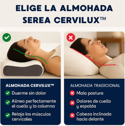 Almohada Serea Cervilux - Redescubre el placer de despertar sin dolores